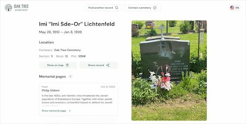 AFS memorial page