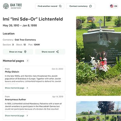 memorial page demo