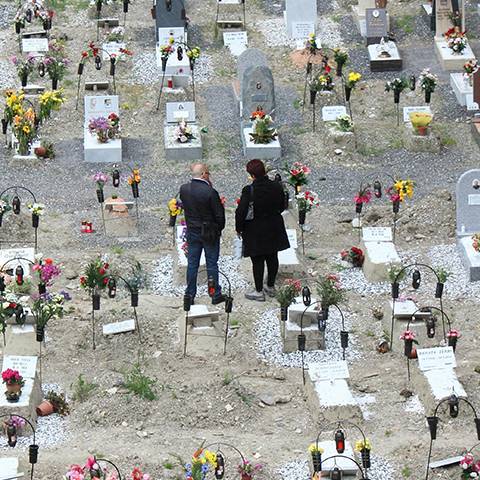 Couple on a Graveyard