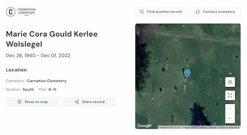 Burial location