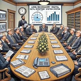 people in suits at the table