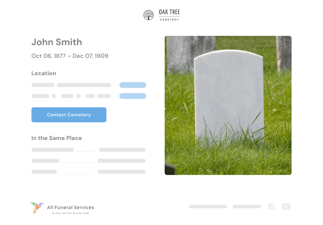 Decedents Page Burial