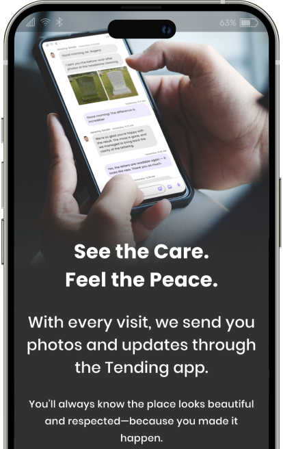 TendingApp on Smartphone screen