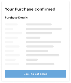 Screen: Purchase Confirmed