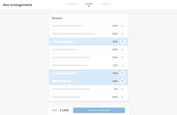 Screen: Services